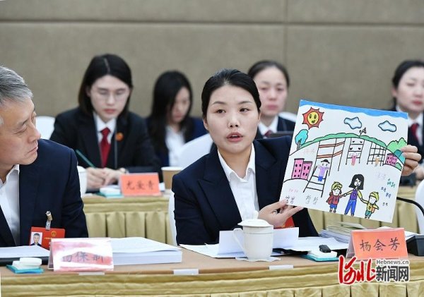 两会现场丨一幅画，让杨会芳代表红了眼眶