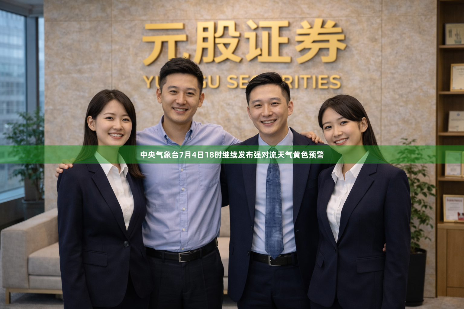 中央气象台7月4日18时继续发布强对流天气黄色预警