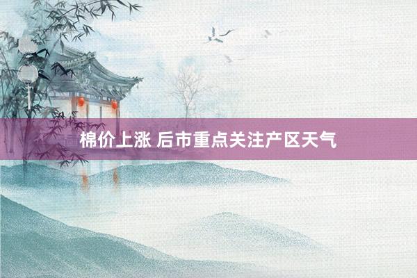 棉价上涨 后市重点关注产区天气