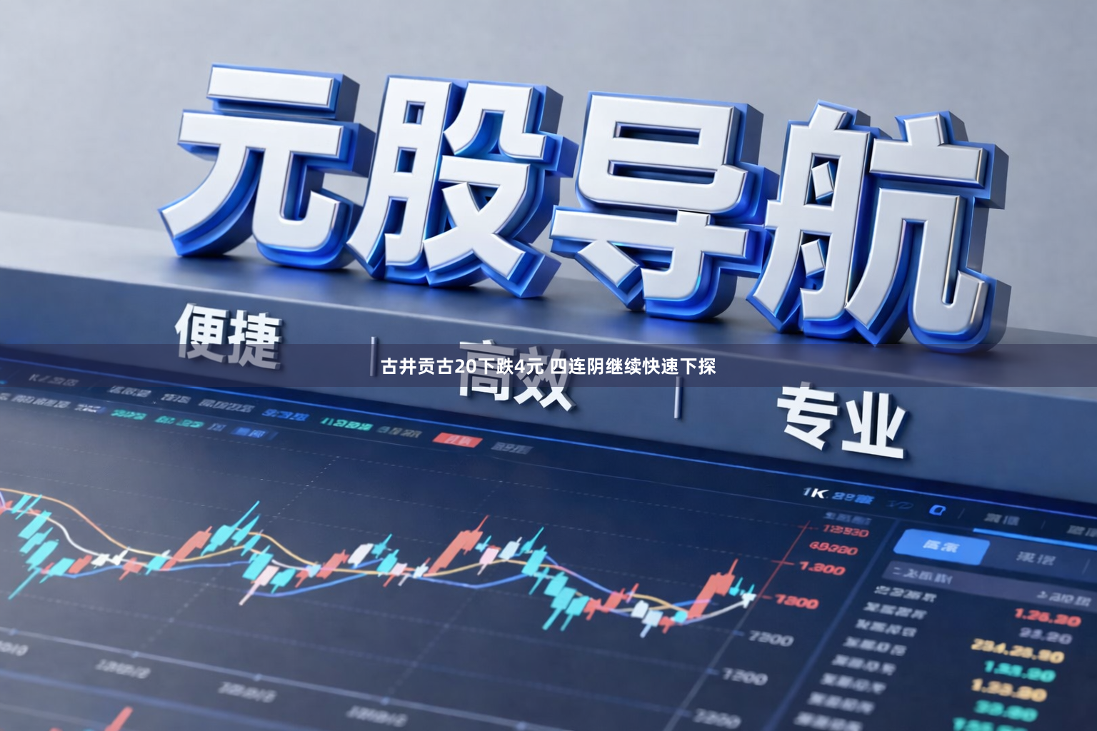 古井贡古20下跌4元 四连阴继续快速下探